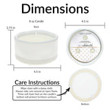 Pavilion - 25 Years - 8 oz Triple Wick Wax Reveal Hidden Message Let's Celebrate Unique Wedding Anniversary Wife Husband Happy Couple Celebratory Present Gift