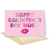 Happy Galentine'S Day Card For Best Friend, Rude Galentines Day Gift Idea For Sister Bestie, Anti Valentines Day Card, Lady Friends Celebrate Card