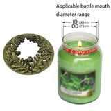 1Pcs Lid Jar Candle Topper Scented Candles Toppers Cover (Bronze)