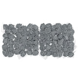 Artificial Rose Flower Heads, Grey Mini Faux Flowers 0.8 Inch-1 Inch For Diy Craft Wedding And Party Decoration Pack Of 72