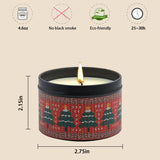 Christmas Candles - Christmas Gifts For Women, Scented Candles Gift Set, Natural Soy Wax Aromatherapy Candle For Home Scented (4Pack)