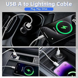 3 Pack MFi Lightning to USB CarPlay Charging Cable 3.3FT for iPhone & iPad