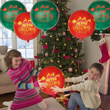 6Pcs Foil My First Christmas Red And Green Balloons For Christmas Party Decorations, Indoor Decorations And 1St Birthday Decorations