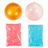 Gender Reveal Large Golden Ball | Blue And Pink Powder Kit | Gender Reveal Party Supplies