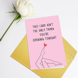 Funny Valentine'S Day Card For Boyfriend Husband, Naughty Birthday Card For Men, Humorous Anniversary Card For Him, Sweet Vday Gift Card