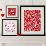 12 Sheet Valentine'S Day Wrapping Paper 19.7 X 27.6 Inch Love Heart Wrapping Paper Red Pink Romantic Cupid Pattern Wrapper Paper For Valentines Wedding Anniversary Party Craft Gift Decor