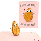 Pop Up Cards For Husband Wife - My Last Chicken Nugget - 3D Birthday Cards For Girls And Boys - Valentine Popup Card For Boyfriend Girlfriend - Gifts For Him Her