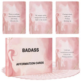 Badass Affirmation Cards For Women, 53 Daily Positive Inspirational Motivational Cards, Mindfulness & Self Care, Birthday Gifts For Women