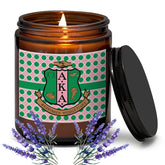 Aka Sorority Gift Sisterhood 7Oz Lavender Scented Candle Sorority Paraphernalia Gift Pink And Green 1908 Home Decor For Women?Candle-Pink A-K-A
