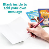 48 Funny Thank You Cards With Colorful Envelopes And Gold Stickers - Bulk 4X6” Boxed Set For Employee Appreciation Cards, Kids, Friends, Staff And Customers - Cute Animal Designs