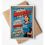 - Funny Mothers Day Card From Kids (Handmade In Usa) - Funny Mothers Day Card From Son, Daughter, Husband (5X7 Inch, Blank Inside) With Kraft Envelope (Peel-Seal)