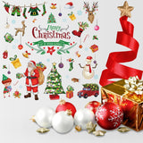 Merry Christmas Wall Decals Quotes Stickers Tree Decal Vinyl Art Decor Removable For Party Window Playroom Bedroom Classroom Living Room Home Decorations