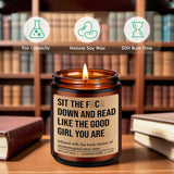 Candle - Reading Gifts For Book Lovers Women - Bookish Decor, Dark Romance Readers, Book Lover Gifts For Women - Funny Valentines Day, Birthday Present For People Who Like To Read, Bookworm, Nerd