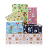 Colorful Animal Gift Wrapping Paper, 6 Folded Sheets Birthday Wrapping Paper Cute Frog Rabbit Bear Cat Gift Wrap Paper 20X28 Inch For Baby Girl Boy Kid Baby Shower Children'S Day Christmas Party