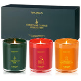 Valentine'S Day Candles Gift Set, 3 Pack 30Oz Scented Candles For Home, Soy Candle Scents Of Apple Cider/Gingerbread/Fir, Luxury Gift Box, Holiday Birthday Gifts For Women & Men