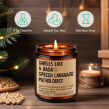 Candle, Speech Language Pathologist Gifts, Slp Gifts - Therapy Appreciation Present For Speech Therapist, Pathologist, Teacher - Valentines, Birthday, Graduation Ideas For Slp Student, Women, Men