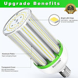120W LED Corn Light Bulb 16800 Lumens 5000K E26 E39 Base High Bay Warehouse Garage Lighting