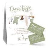 Fisherman Diaper Raffle Game Kit - Fishing Rod & Sign, 50 Tickets, Decorations For Baby Shower, Gender Reveal & Neutral, Party Favor & Supplies - A09