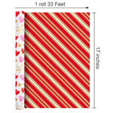 Valentine'S Day Reversible Wrapping Paper Roll - 17 Inch X 33 Feet - Pink And Red Hearts, Gold Foil Love You Text Design For Valentine'S Day, Wedding, Anniversary, Birthday, Baby Shower