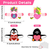 48Pcs Valentines Day Cards For Kids, Valentine’S Greeting Cards Candy Holder Gifts For Classroom With Cute Animals’ Designs, Valentine Day Party Favor For School