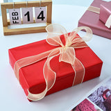 Gift Wrapping Paper, Red Wrapping Paper Roll, Matte Metal Solid Color Wrapping Paper For Birthday Christmas Wedding Baby Shower Father'S Day Valentine'S Day, 17.3 Inch X 32.8 Feet