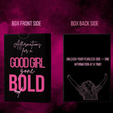 Affirmation Cards For A Good Girl Gone Bold - 52 Affirmation Cards For Women - Self Care Gifts For Women - Mindfulness Card - Positive Affirmations Cards - Small Valentine Gifts