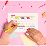 25-Pack Kids Fill-In-The-Blank Thank You Cards With White Envelopes - 4X6 Double-Sided Postcards | Fun And Colorful Design For Birthdays, Holidays, And More (Colorful)