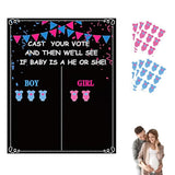 Baby Gender Reveal Decorations Ideas 1 Poster 54 Voting Stickers For Guest Boy Or Girl Gender Reveal Games Party Supplies For Gender Reveal Voting Cast Your Vote Gender Reveal Themes Gifts Centerpiece