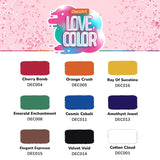 DecoArt Love Color Acrylic Paint Set – Primary Colors, 9 Bottles (2 fl oz) – Bright Multi Surface Craft Paints for Crafts, Art, and DIY Projects