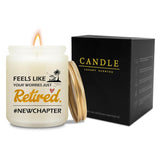 Retirement Gifts For Women Candle - Retired Gifts Ideas, Happy Retirement Decorations Lavender Candle For Women, Natural Soy Wax Scented Candles