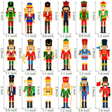 Christmas Nutcracker Cupcake Toppers Nutcrackers Party Ornaments Christmas Holiday Party Decoration 36Pcs King And Soldier Cupcake Picks Christmas For Xmas Nutcrackers Holiday Party Supplies