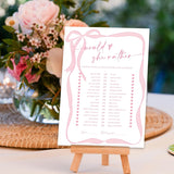 50 Sheets Pink Bow Bridal Shower Game Cards Would She Rather Double Sided Party Game Activity Cards For Coquette Bachelorette Wedding Party Games Supplies