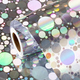 Silver Dots Wrapping Paper, 17 Inches X 32.8 Feet Colorful Holographic Iridescent Birthday Wrapping Paper Roll For Wedding Bridal Shower Holiday Valentine'S Day, Mother'S Day
