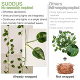 Vine With Fairy Lights Battery Operated, 33Ft100 Led Pothos String Lights With Remote, Leaf Lights For Bedroom, Room, Wall, Garden, Party, Wedding Dorm Decor(Warm White)