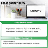 Lenovo L18M3PFA L18D3PF2 Laptop Battery Replacement for Yoga C740 15IML