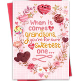 Lovely Valentines Day Card For Grandson,Valentines Day Gift From Grandma Grandpa Grandparents