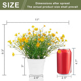 Babys Breath Potted Fake Plants With Flowers Faux Plants Indoor For Home Office Bookshelf Table Farmhouse Room Decor (Yellow)