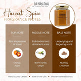 3 Pack - Harvest Spice Scented Blended Soy Candle | Fall Fragrance Candles | Hand Poured In The Usa By