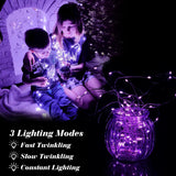 12 Pack Fairy Lights Battery Operated, 7Ft 20 Mini Led Silver Wire Twinkle Lights For Diy, Parties, Wedding, Bedroom, Ch