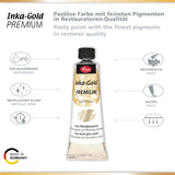Viva Decor Inka Gold Premium 1.41 oz – PLATINUM – Gilding Wax & Metallic Finish for Shiny Effects on Wood, Canvas, Clay, Concrete, Fast Drying, Ideal for Antique Patina Effects & DIY Projects