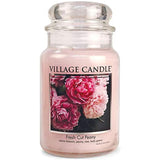 Fresh Cut Peony Large Glass Apothecary Jar, Scented Candle, 21.25 Oz.