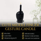 Middle Finger Candle - Hand Gesture Fck You Candle (Black)