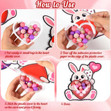 24 Set Valentine'S Day Cards For Kids With Candy Dome Holders, Classroom Exchange Greeting Cards,Diy Candy Cards For Valentines Day School Activities And Party Supplies