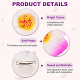 Hawaiian Hibiscus Flowers, 16 Pack Artificial Flowers Hair Clip Diy Foam Hibiscus Flower For Tabletop Decoration Party Favors Supplies, White/Rose Red