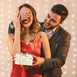 Wedding Wrapping Paper, Love Forever Wedding Letter With Hearts White Gold Foil Design 6 Sheets Folded Flat 20X28 Inches Per Sheet For Valentines Day, Weddings, Bridal Showers, Engagements