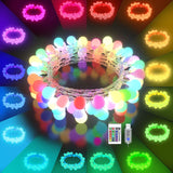 Led String Lights Usb Plug In 19 Color Changing String Lights With Remote 21.3Ft 50 Led Multicolor Globe Fairy Lights Fo