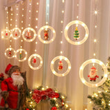 Christmas Lights, 120 Led Lights 9.84 Feet Long Christmas Decorations Lights, With Flashing Bubble Lights,10 Cute Round
