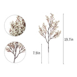 Artificial Baby Breath Flowers 10Pcs Silk White Babys Breath Real Touch Flowers For Wedding Party Diy Wreath Floral Arrangement Home Decoration