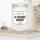 You Nique Designs Nursing Candle 8 Oz - Nursing School Surprise For Nursing Student Women, Men, Future Nurse Candles, Nursing School Graduation Gifts, Student Nurse Gifts (Lavender & Vanilla)