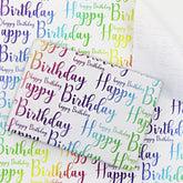 Happy Birthday Wrapping Paper For Kids, Girls, Boys, Women, Men - Gradient Light Color Birthday Gift Wrap Paper, 6 Sheets Folded Flat, 20X28 Inches Per Sheet